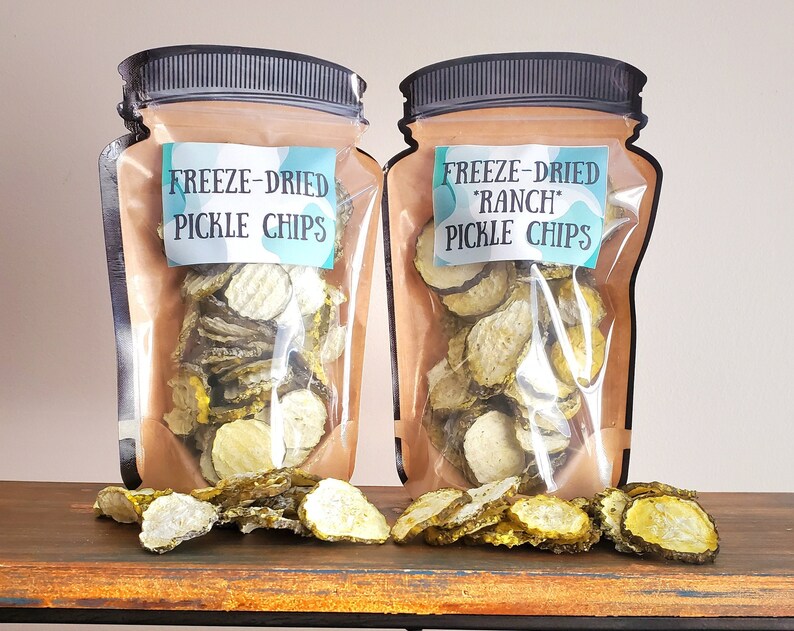 Freeze Dried Pickles Freeze Dried Dill Pickle Chips Etsy