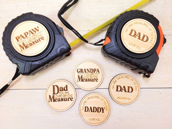 Personalized Father's Day Tape Measures 25FT Father's Day Gift Gift for Dad Retractable  Measuring Tape 