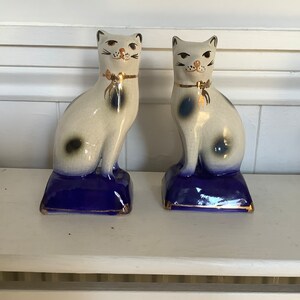 Antique Staffordshire Cats