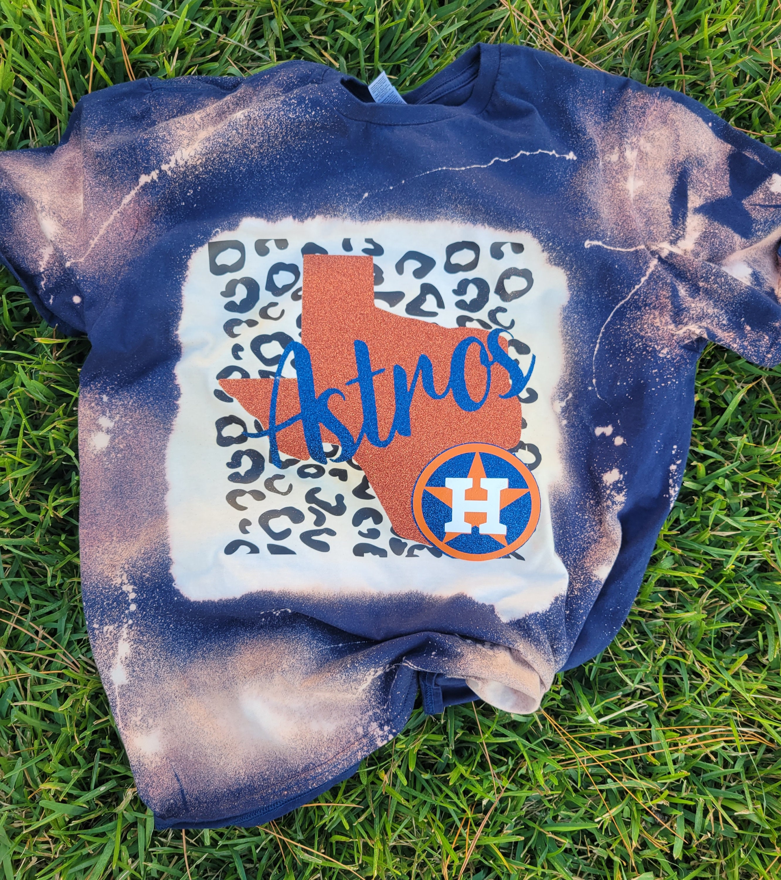 Lulu Grace Designs Houston Astros Inspired Baseball Jersey: Baseball Fan Gear & Apparel for Women XL / Ladies Cotton Tank