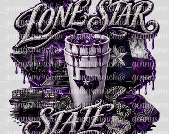 Lone Star State Purple Drip PNG,Texas PNG,Purple Drip Double Cup Texas Graphic,Houston PNG