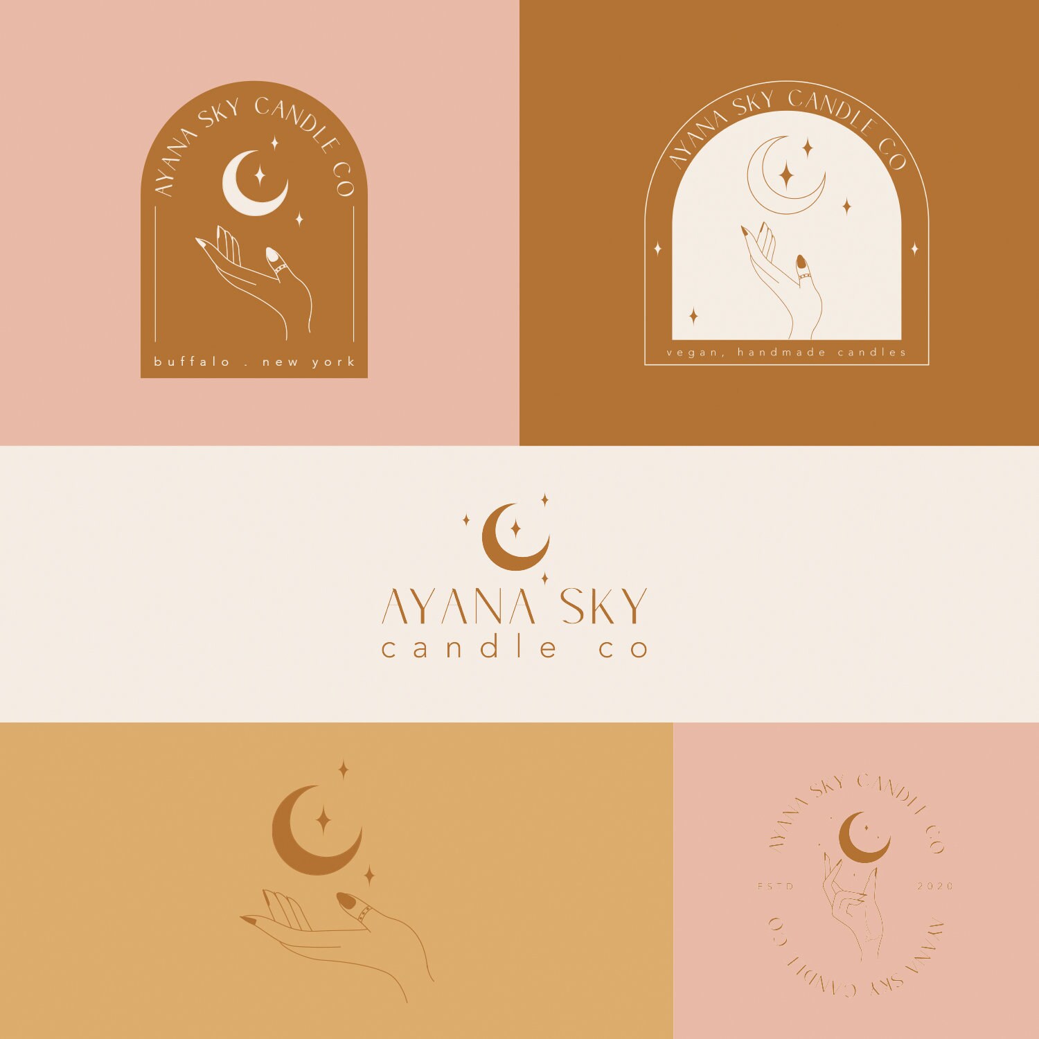 feminine-logo-design-premade-logo-branding-package-boho-logo