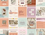 20 Instagram Post Templates | Canva | Social Media Tools | Small Business | Editable IG Templates + SVG Asset Pack