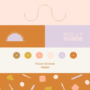 Editable Canva Logo Design, DIY Bright Modern Logo, Blogger Logo, Watermark, Instant Download, Colorful Branding, Canva Modern Logo