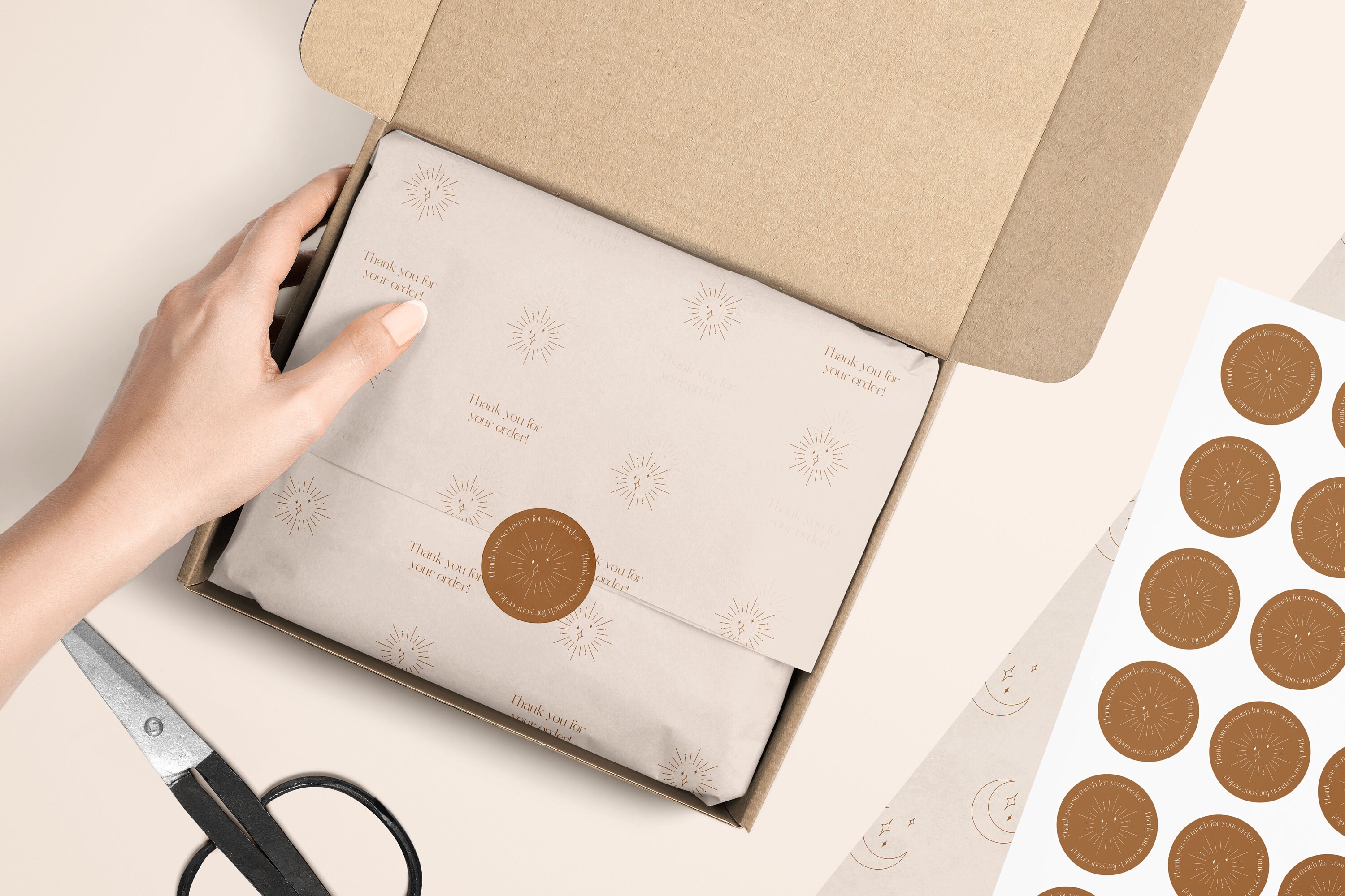 Tissue Paper Design, Branding Stationery, Wrapping Paper, Tissue Paper