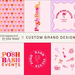 Custom Modern Branding Design, Custom Branding Design, Logo Design, Logo Design Package, Cool Logo, Branding Package, Funky Logo