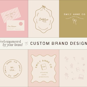 Custom Modern Branding Design, Custom Branding Design, Logo Design, Logo Design Package, Cool Logo, Branding Package, Modern Logo