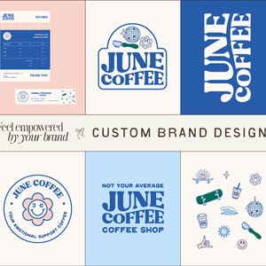 Custom Modern Branding Design, Custom Branding Design, Logo Design, Logo Design Package, Cool Logo, Branding Package, Funky Logo