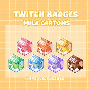 Milk Carton Sub Badges für Twitch | Youtube | Zwietracht