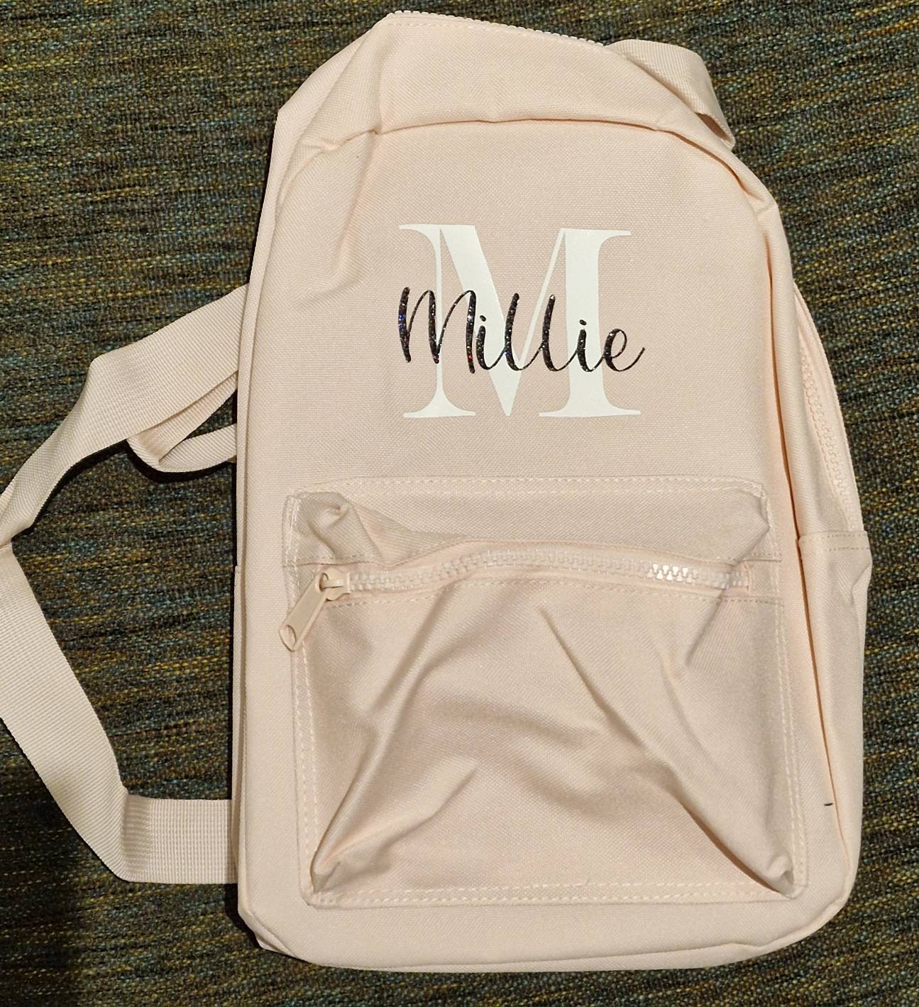 Personalized Glitter Backpack Etsy Canada