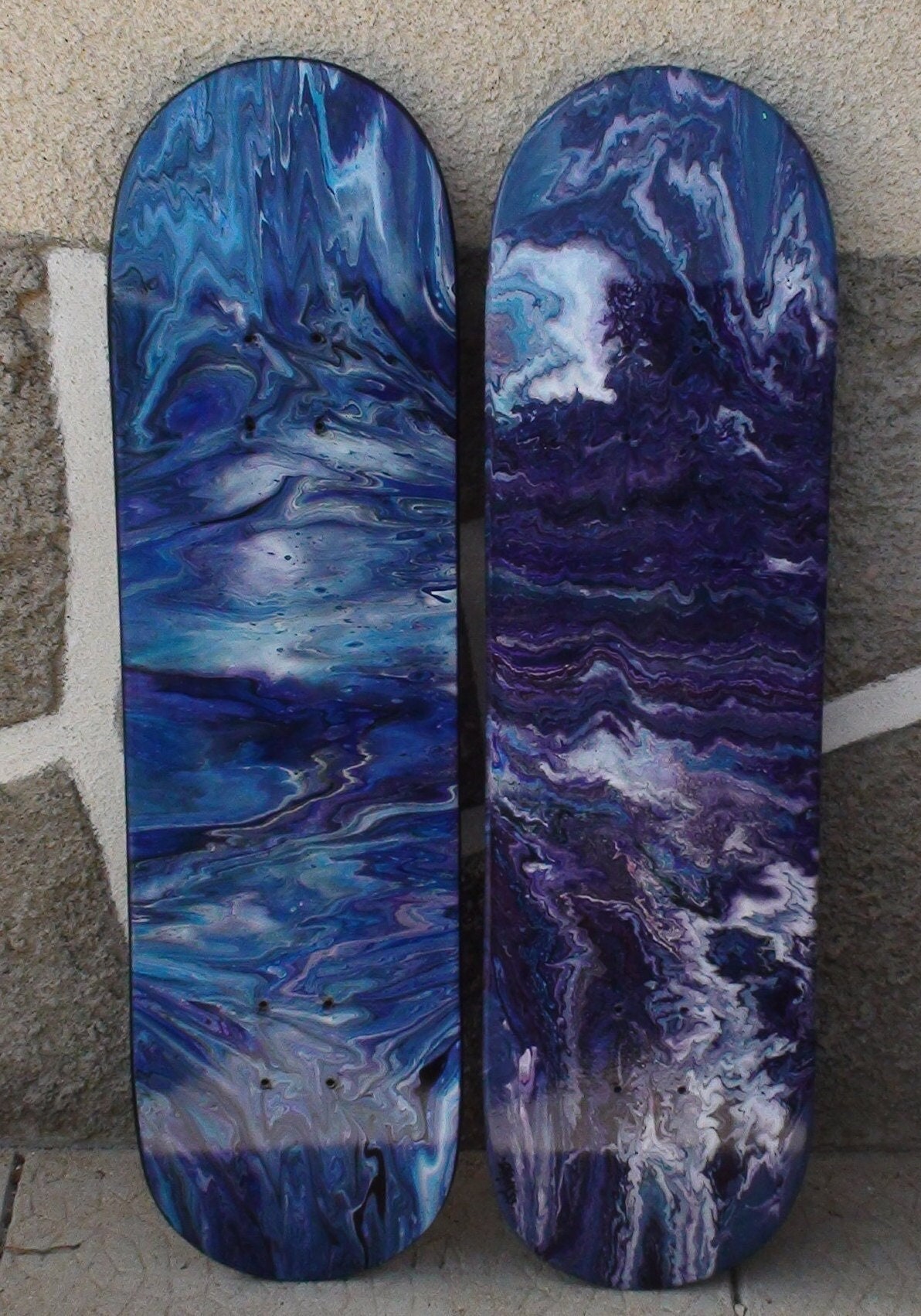 Fluid Paint sur Skateboard
