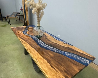 Solid Wood/Resin Dining/Coffee Tables