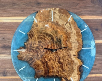 Custom Wood Resin Clock