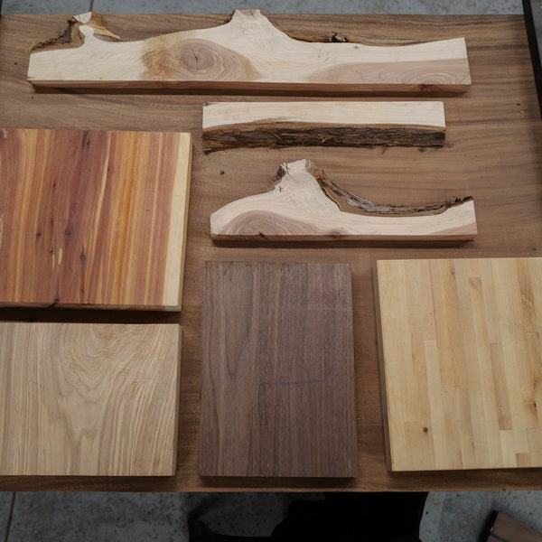 Scrap Wood Grab bag 5-10 lbs Pick your wood