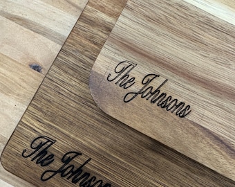 Personalized Cutting Board, Cheese Board, Charcuterie Board, Wedding Gift, Serving Board, bread Board, Solid Wood Board