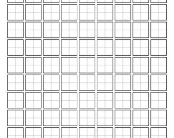 writing in korean practice Writing Practice Paper Printable Pdf|Chinese Japanese Korean Characters|Tian Zi Ge田字格Mi Zi Ge 米字格|A4