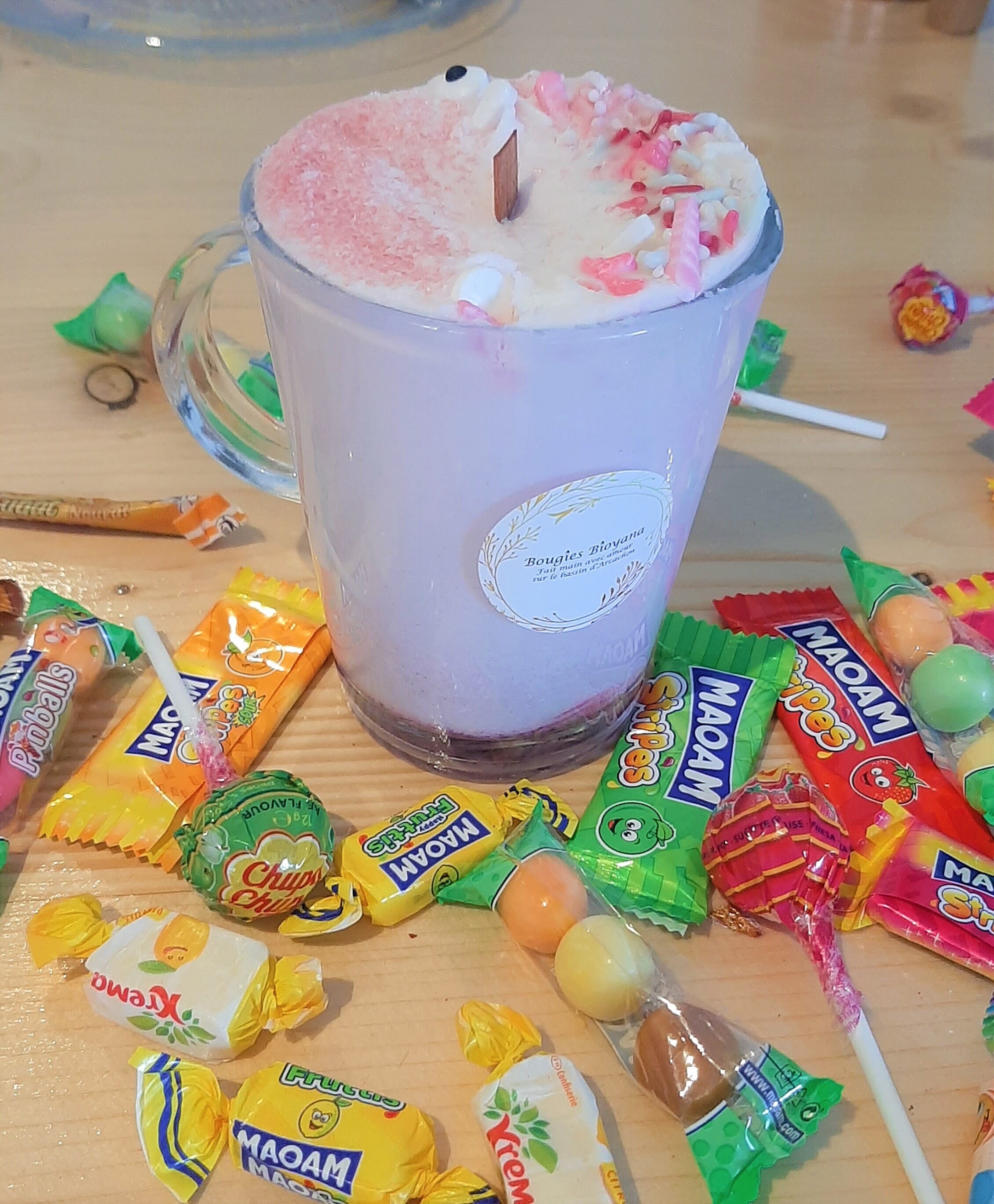 Bougie Bonbon Senteur Barbe à Papa