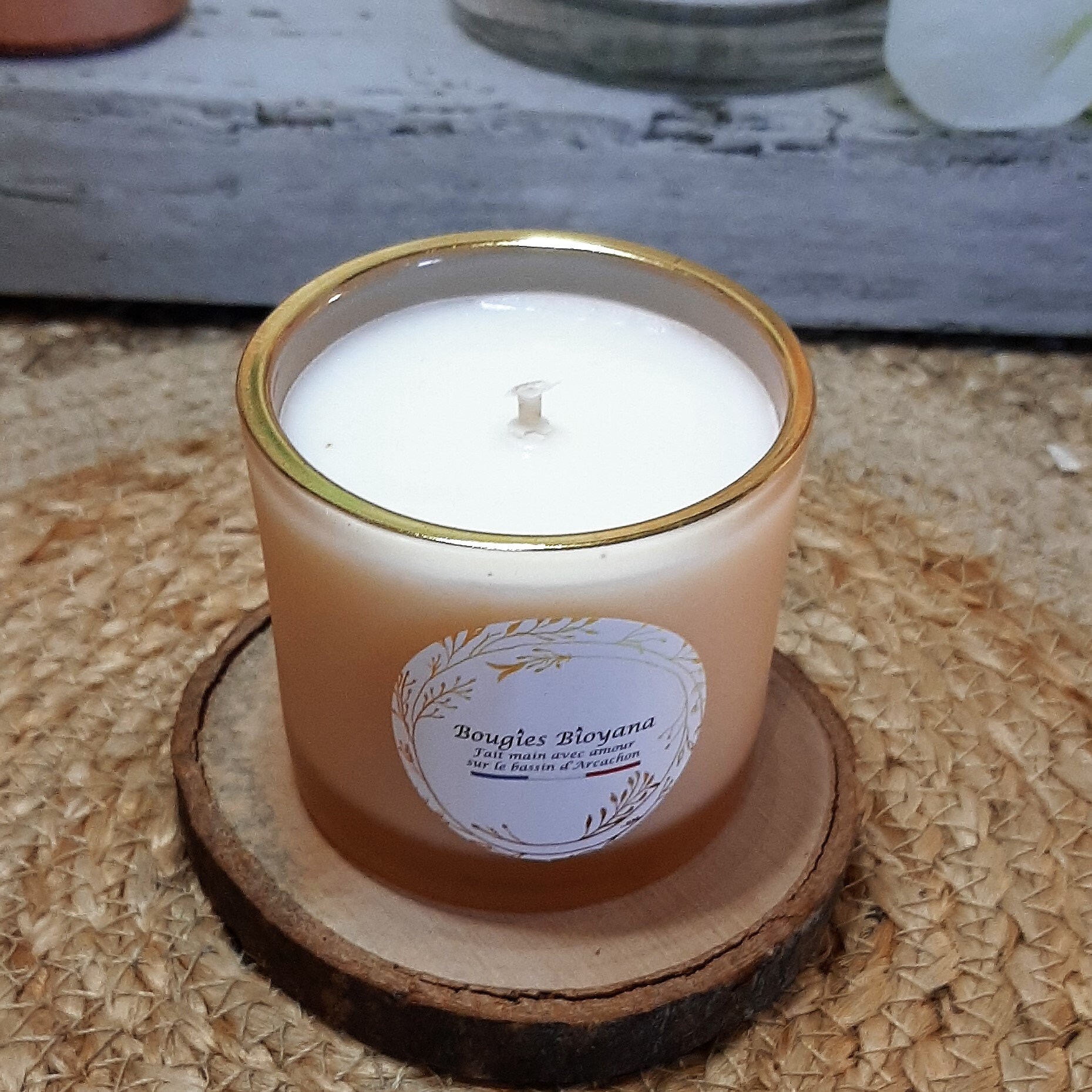 Bougie Végétale Fait Main Au Monoï - Edition Limitée