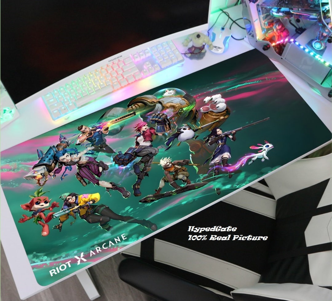 Riot X Arcane Gaming Mousepad, XL Desk Mat - Etsy