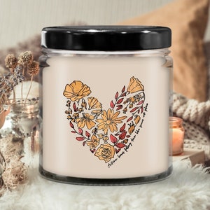 Autumn Leaves Falling All Too Well Candle |Candle for gift,Scented soy candle, Meaningful gift, Hand poured candle, Organic handmade, Candle