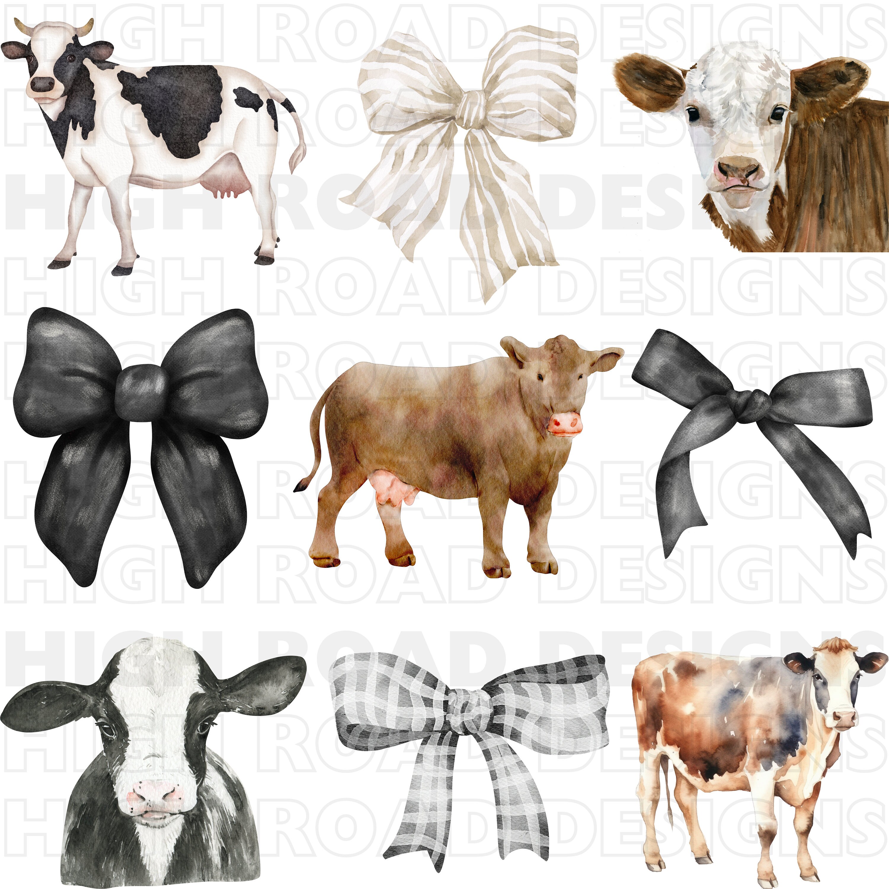 Coquette Cows Bows, Aesthetic Girl png, coquette png, Cow png, cute png, sticker png, homestead, print png, trending png, png, jpg, svg