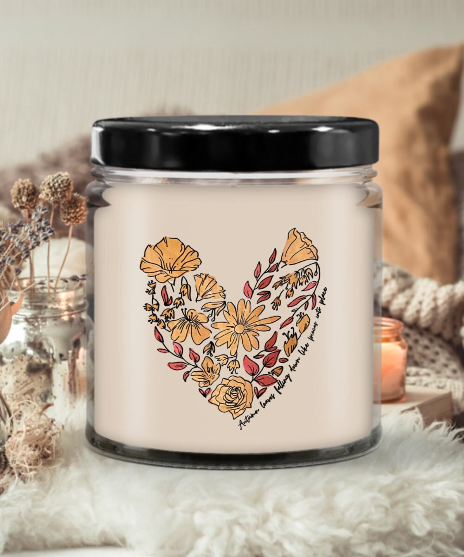 Autumn Leaves Candle