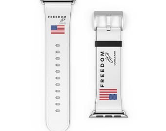 Charlie Kirk USA Apple Watch Band, Conservative Apple Watch Band, Freedom Accessory, Turning Point USA, Charlie Kirk, Political Gift