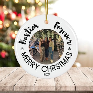 Custom Best Friend Ornament, Besties Ornament, Gifts for Group Friendship, Personalized Best Friend Gifts, BFF Christmas Gifts, Besties Gift
