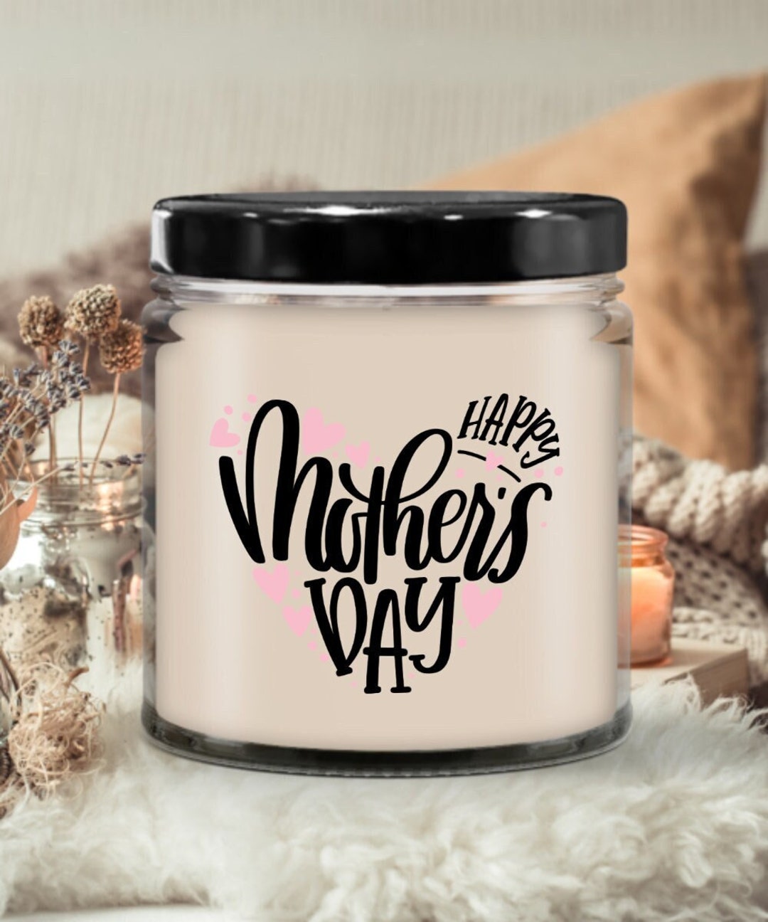 Happy Mother's Day Mom Mother's Day Candle Candle for Gift,scented Soy