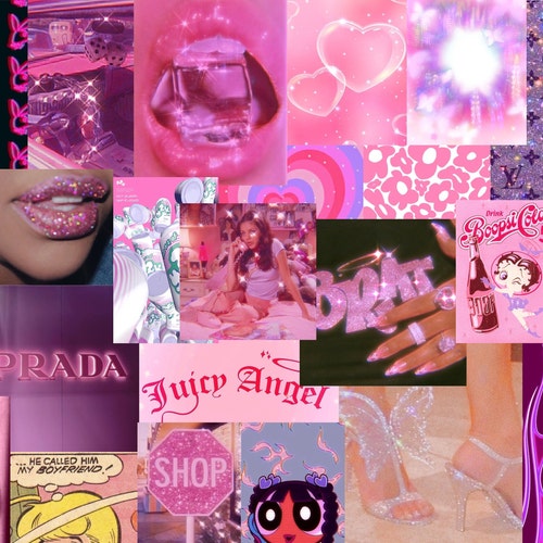 Y2K Wall Collage Pack: the Pink Edition instant Download - Etsy