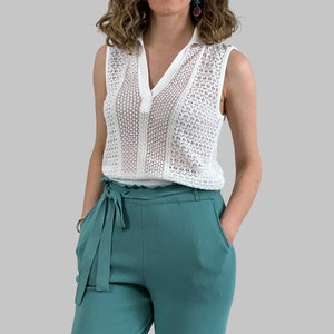 Ruffled Waist Knit Trousers image 5