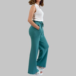 Ruffled Waist Knit Trousers image 2