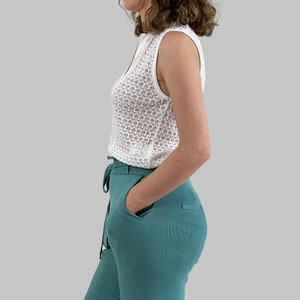 Ruffled Waist Knit Trousers image 6