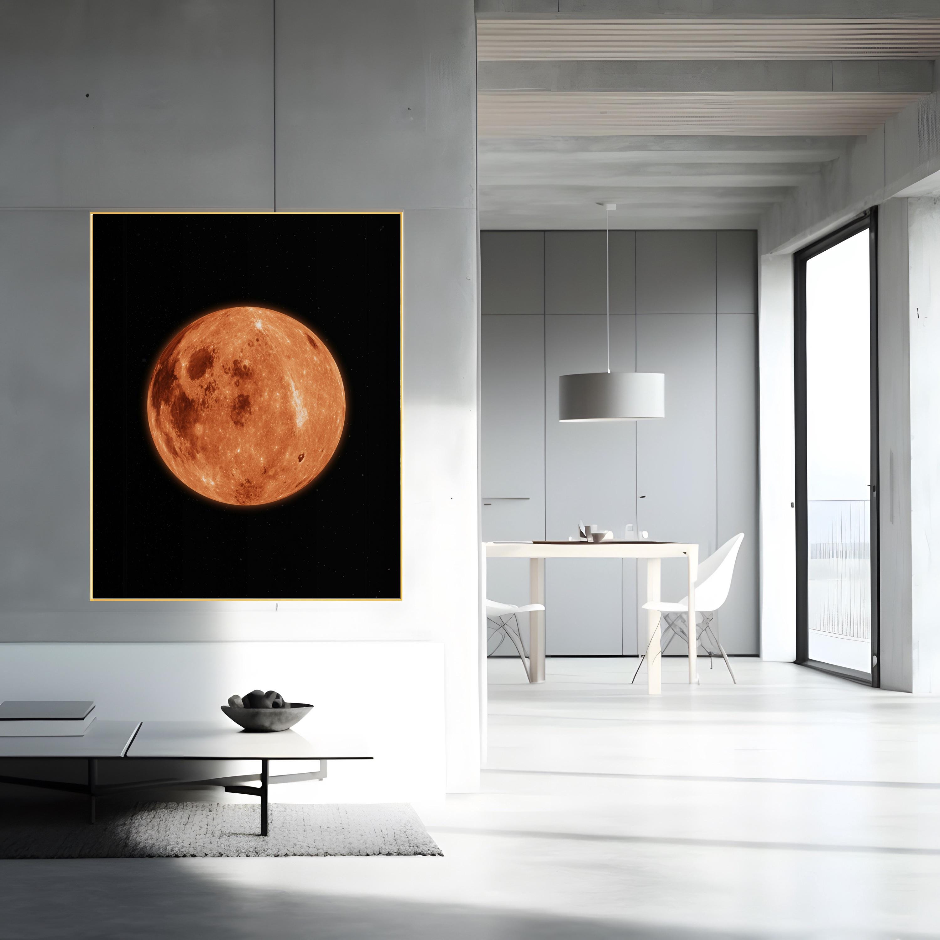 Close-up of Moon Photo Print | Celestial Wall Art | Stunning Lunar ...