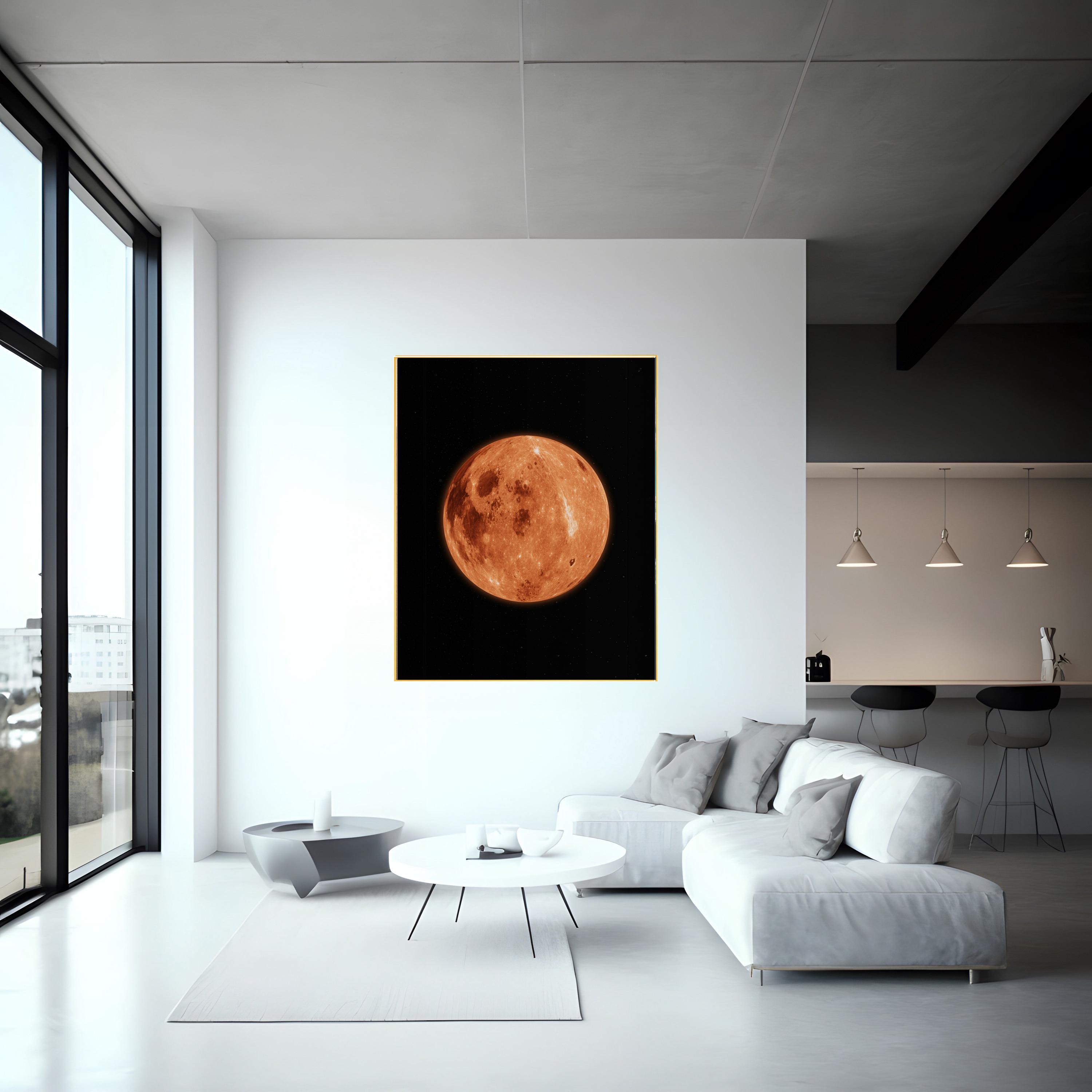 Close-up of Moon Photo Print | Celestial Wall Art | Stunning Lunar ...