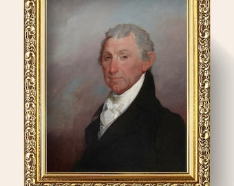 James Monroe Portrait – Gilbert Stuart Fine Art Print | Founding Era American History Decor | HOME DECOR