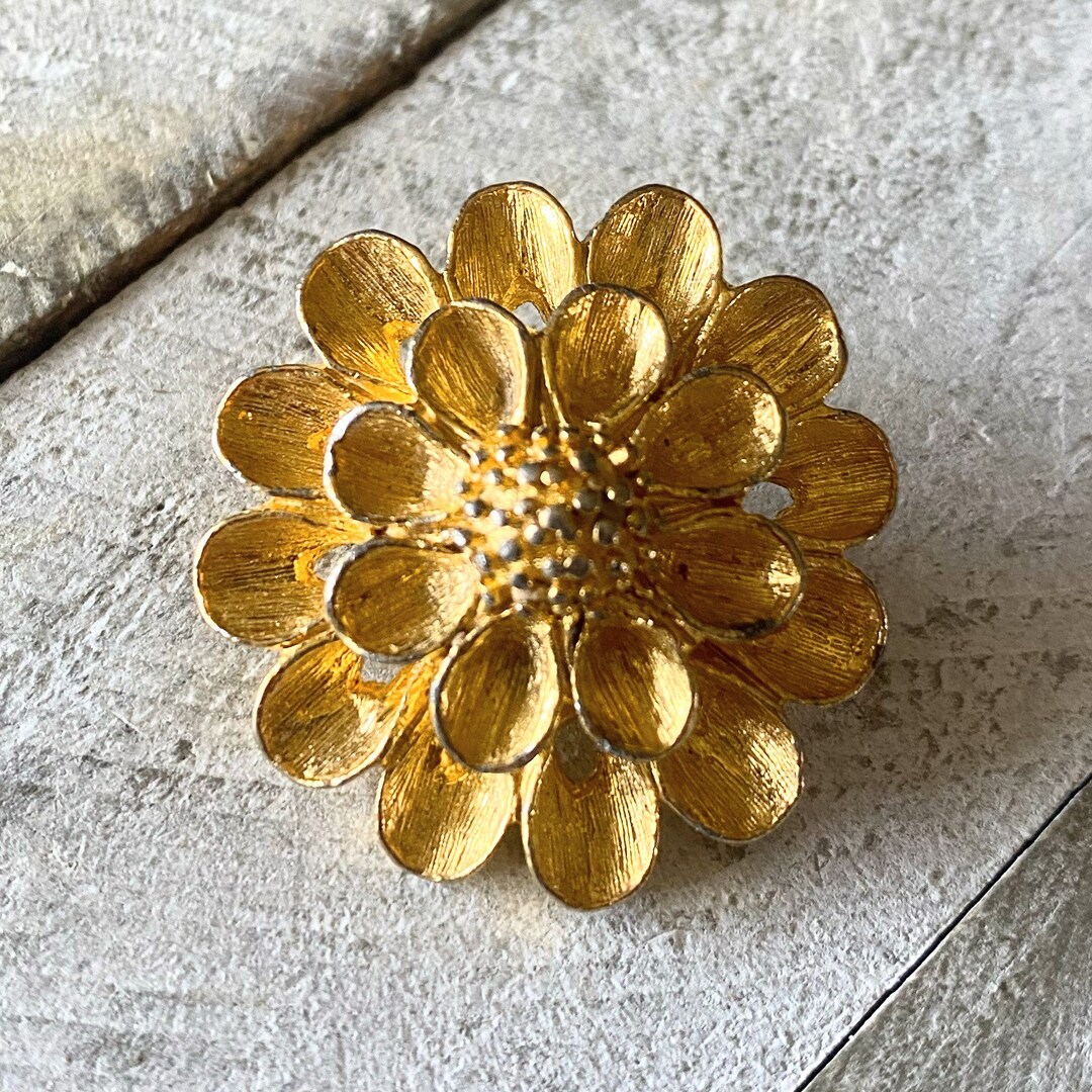 Vintage DUBARRY Flower Bead Pearl Enhancer Clip Clasp Embossed Etsy