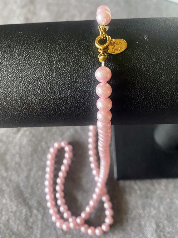 Vintage Park Lane Pink Faux Pearl 