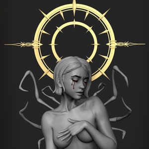19CM 3D Print Files - Lycoris - Character Statue | 3d Printed | Fine Art | Girl | 3D Printed Resin Figure | 3D Print Files