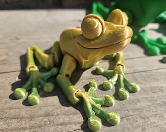 Flexible Laubfrosch Fidget Spielzeug Desktop Decor 3D Gedruckt Anpassbare Spielzeug Geschenke Kinder