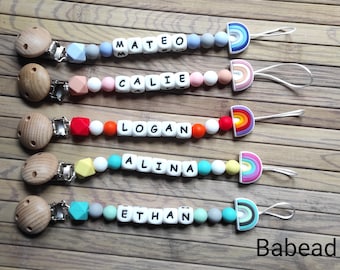 Pacifier pacifier pacifier attachment rainbow name