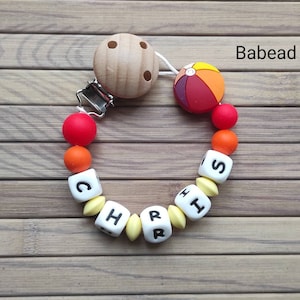 Pacifier pacifier pacifier balloon red orange yellow personalized first name