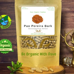 Pao Pereira Rindenkapseln: Reine Bio-Kräuterergänzung, Vegan