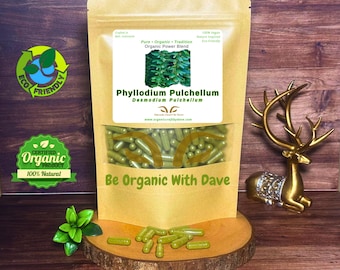 Phyllodium Pulchellum | Capsules d'herbes biologiques pures | Formule végétalienne naturelle | Tradition à base de plantes