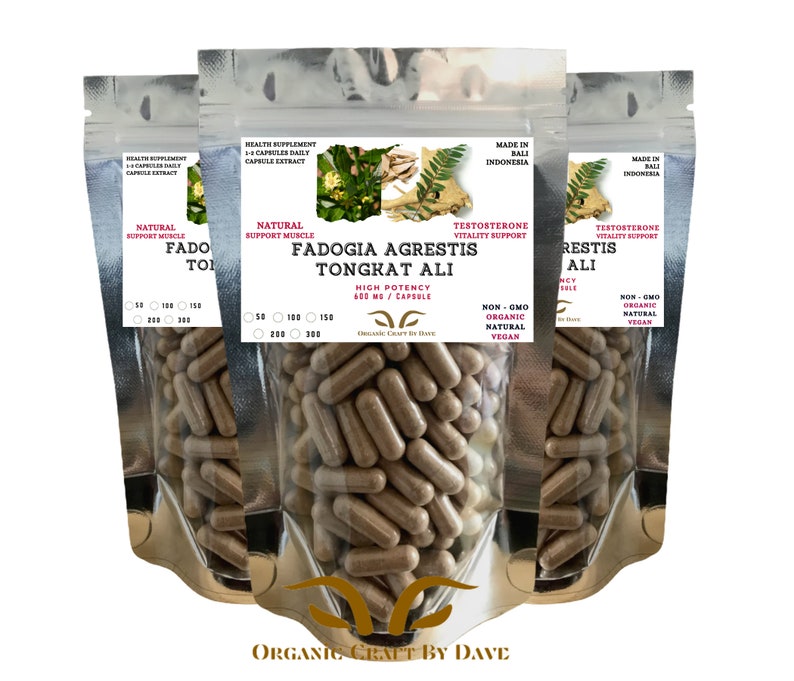 Fadogia Agrestis PLUS Kalimantan Tongkat Ali Capsule Extract Etsy Canada