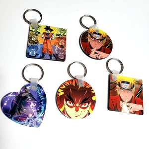 Anime keychains (set of 3) cups not included.