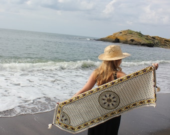 Handgemachter Blockprint Leinen Tischläufer | Traditioneller handgemachter Leinenläufer | Handgemachte orientalische Tischdecke | Tischläufer | Tischdekoration