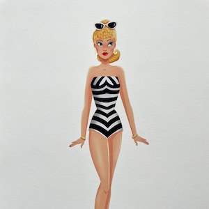 Barbie Original Art print A4