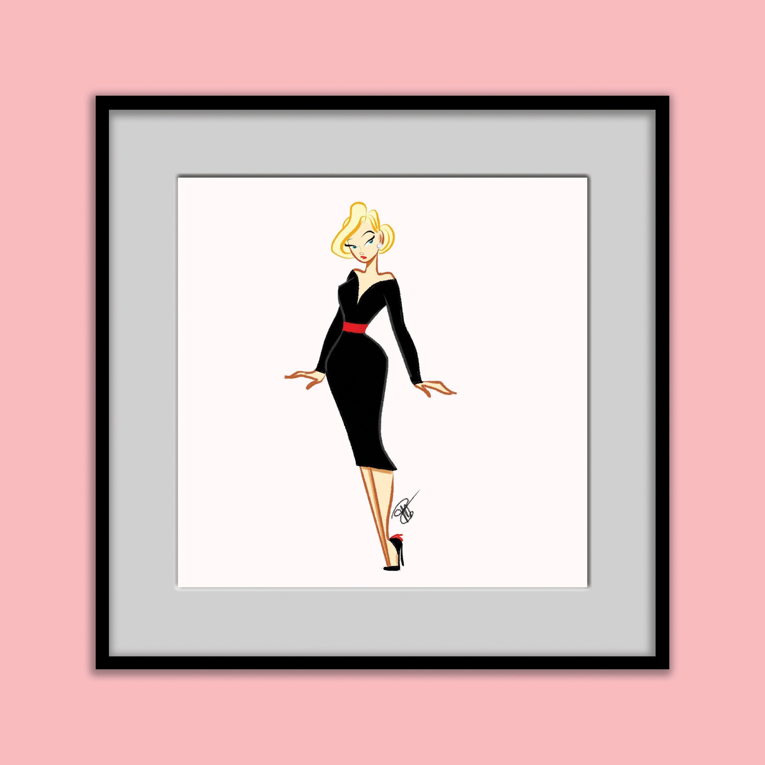 Fancy Lady Original Art Print - Etsy
