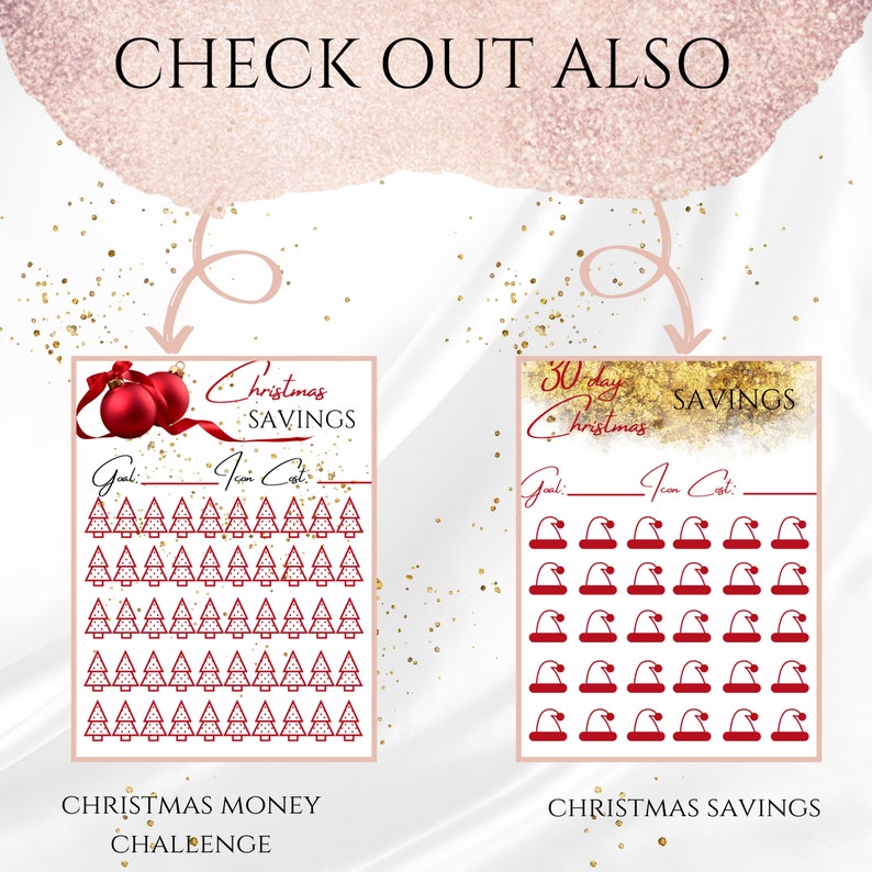 30 Day CHRISTMAS SAVINGS CHALLENGE Save 1K Dave Ramsey Etsy